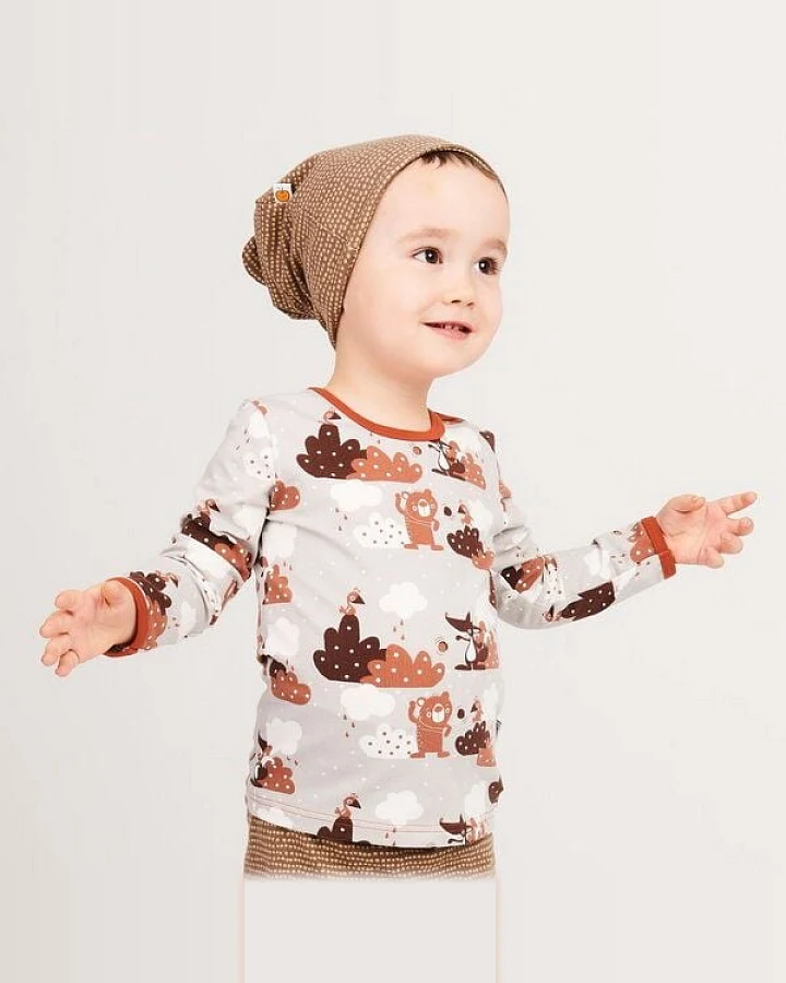 Cheeky Apple Langarm Baby-Shirt aus Bio-Baumwolle "Yo-yo"