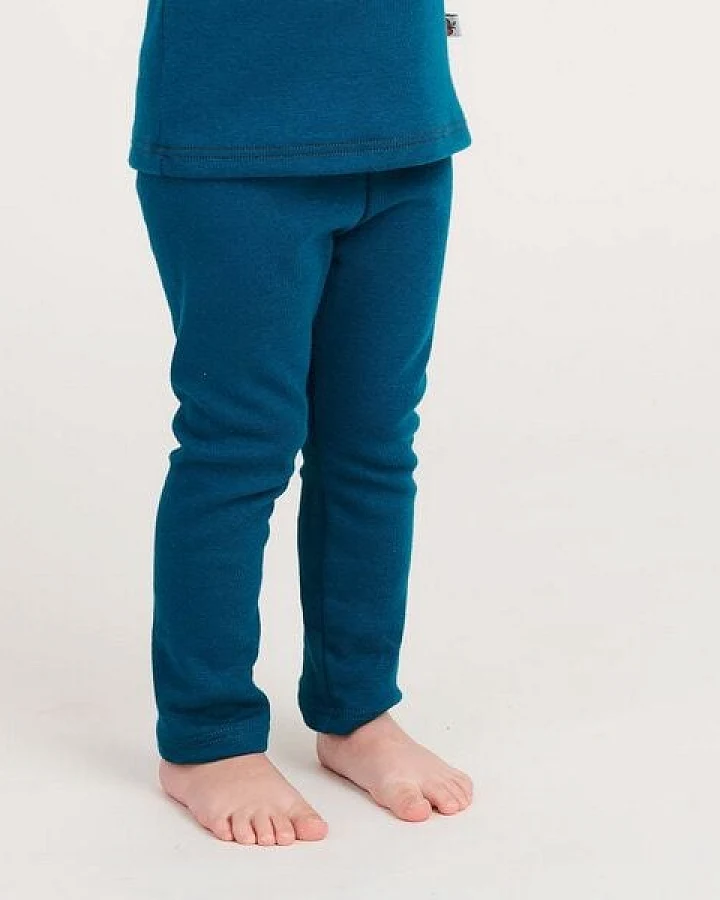 Cheeky Apple Leggings aus Bio-Baumwolle "Jacquard Petrol"