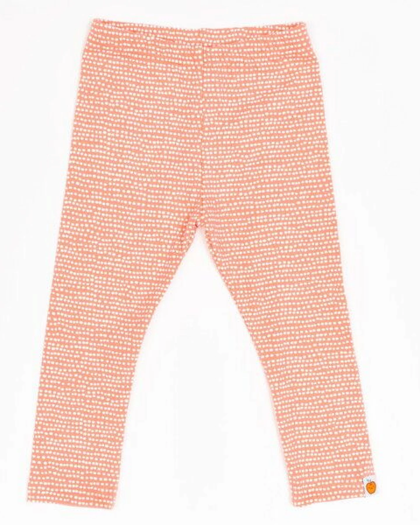 Cheeky Apple Leggings aus Bio-Baumwolle "Dotted Lines Koralle" – Ansicht 2