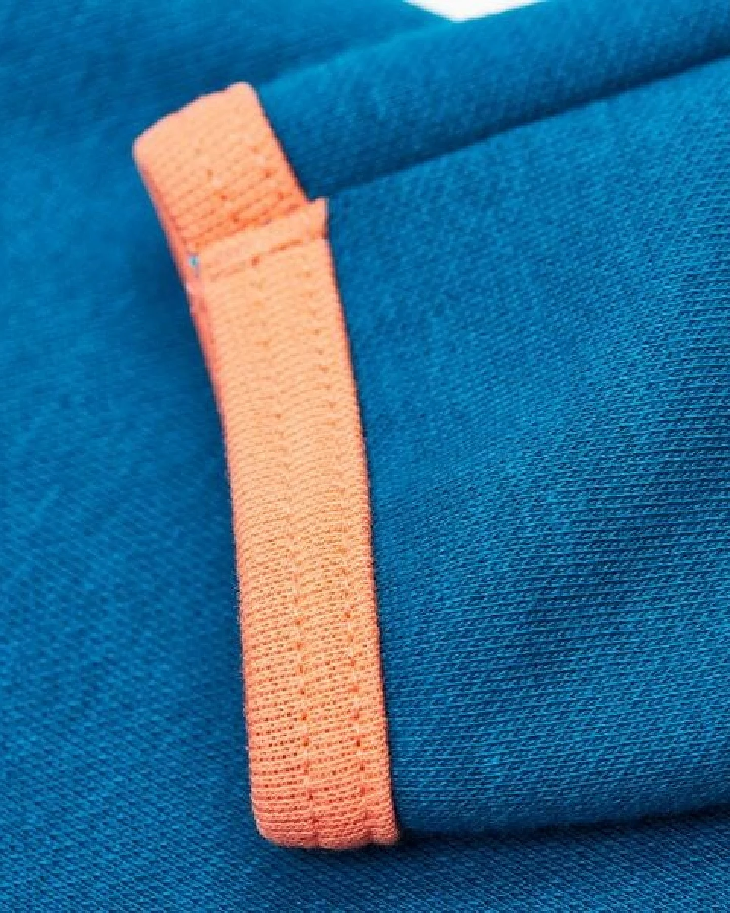 Cheeky Apple Mädchen Langarm-Top aus Bio-Baumwolle "Jacquard Petrol" – Ansicht 3