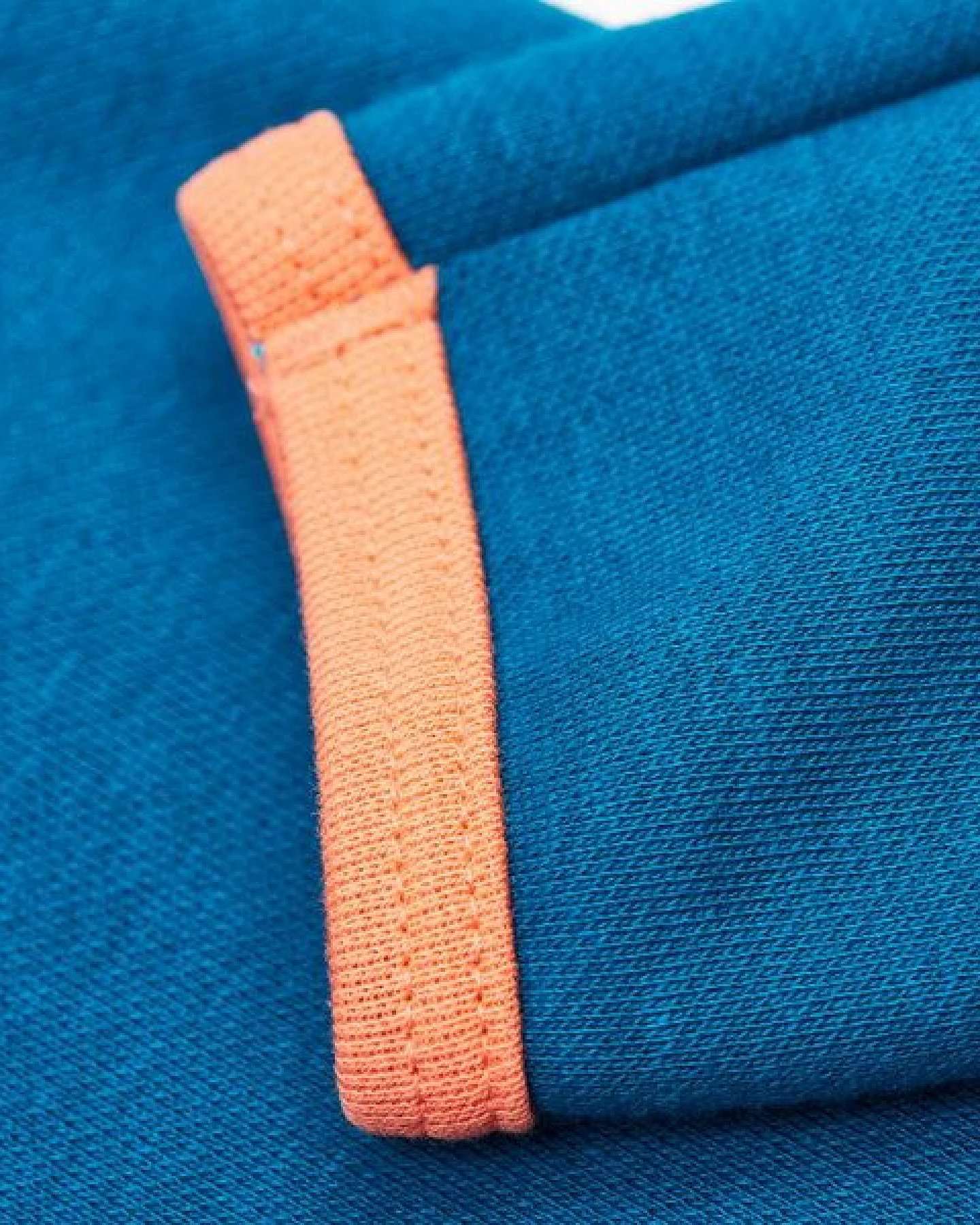 Cheeky Apple Mädchen Langarm-Top aus Bio-Baumwolle "Jacquard Petrol" – Ansicht 3