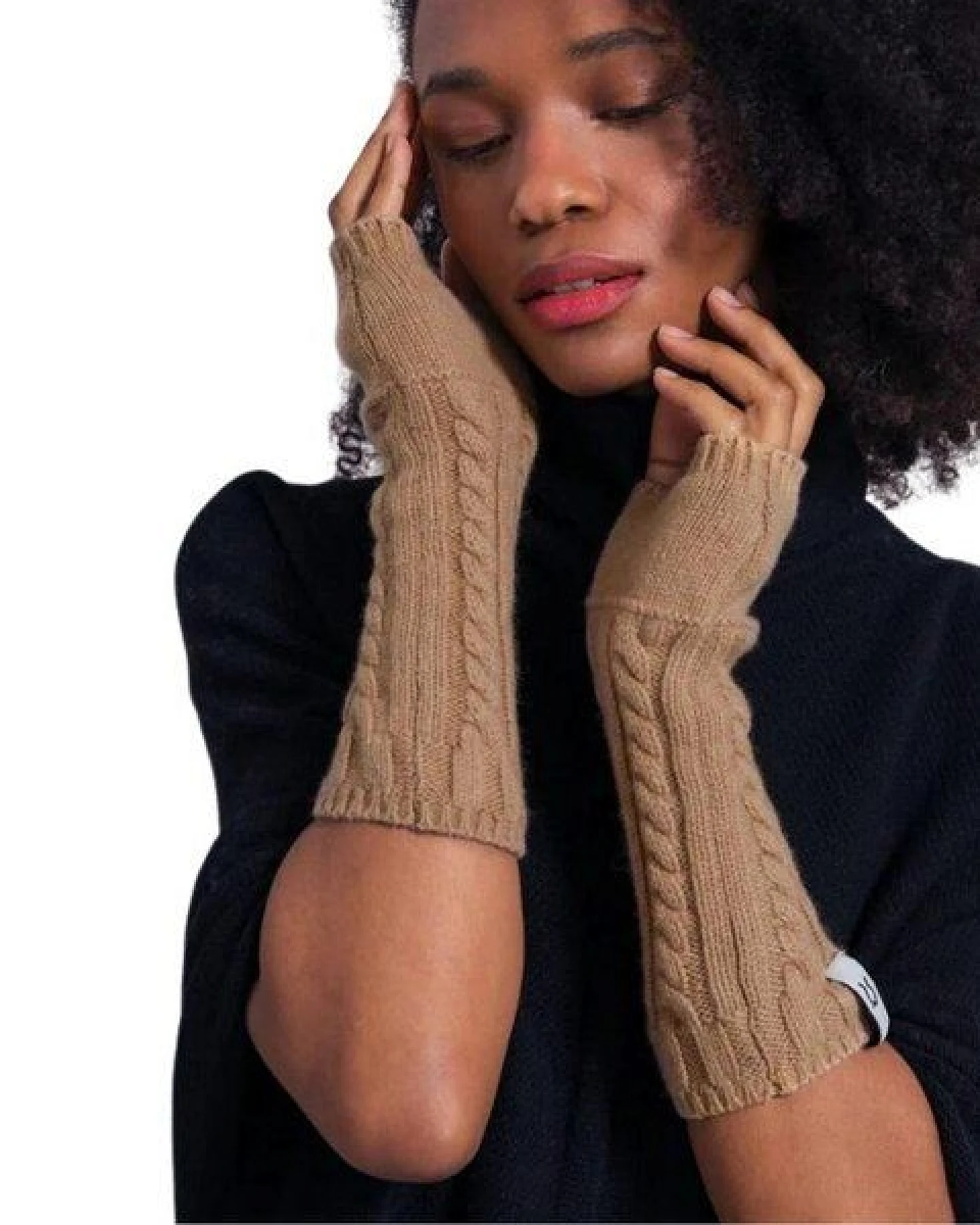 Rifò - Circular Fashion Made in Italy Recycelte Kaschmir-Pulswärmer – Anna Maria – Ansicht 2