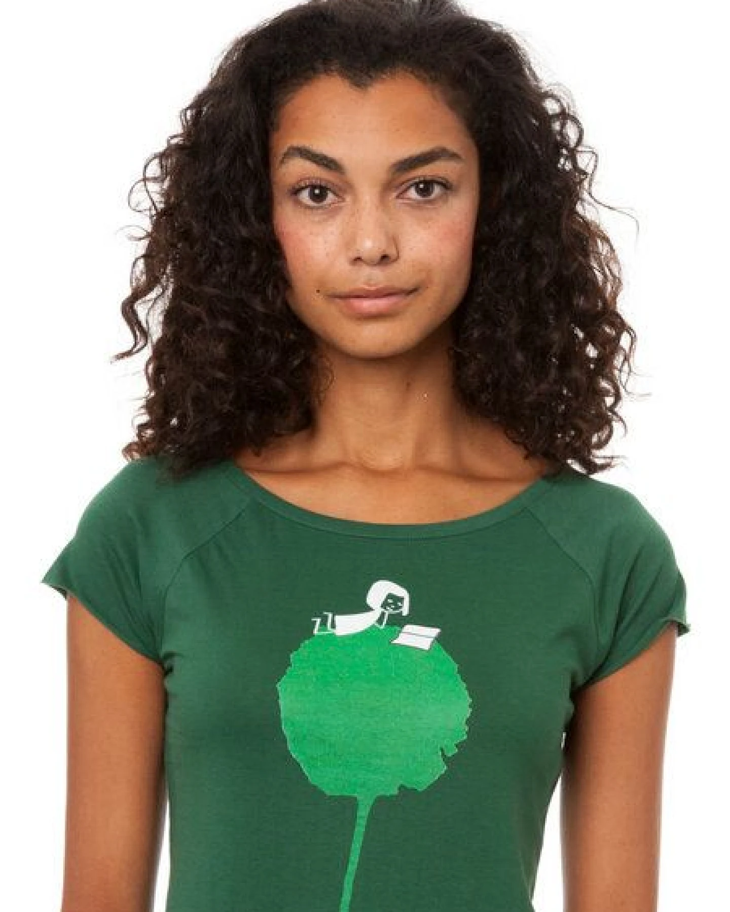 FellHerz Damen T-Shirt Blumenbuch Bio Fair – Ansicht 2