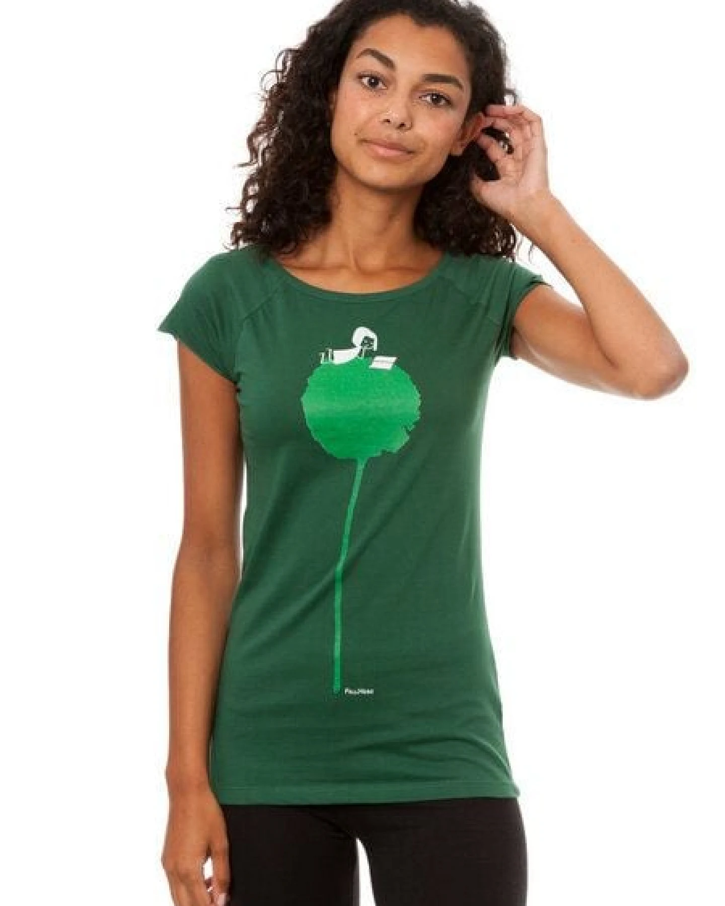 FellHerz Damen T-Shirt Blumenbuch Bio Fair – Ansicht 4