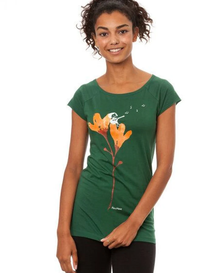 FellHerz Damen T-Shirt Gitarrenmädchen Bio Fair