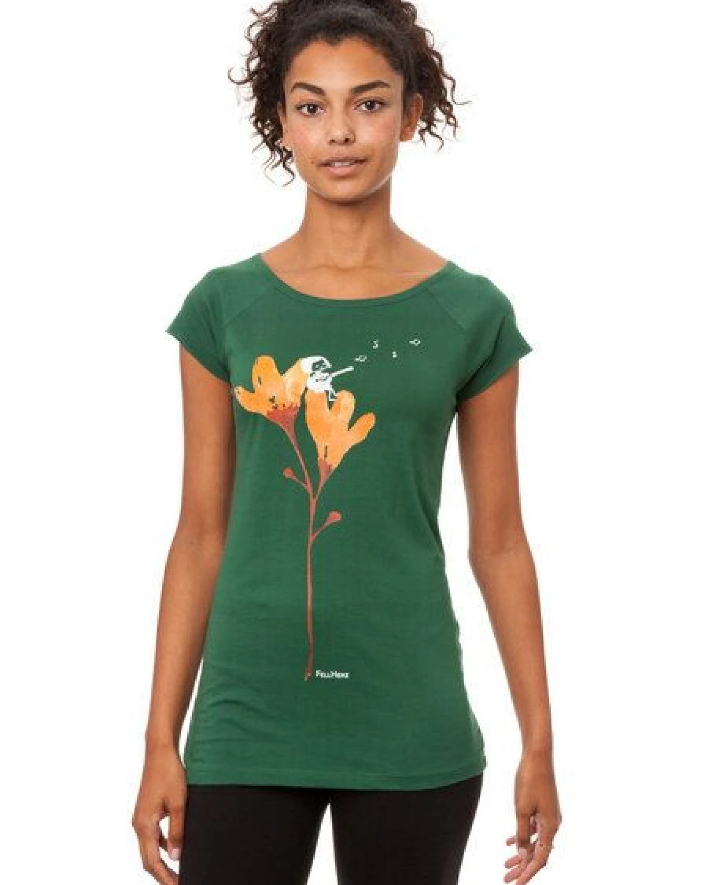 FellHerz Damen T-Shirt Gitarrenmädchen Bio Fair – Ansicht 3