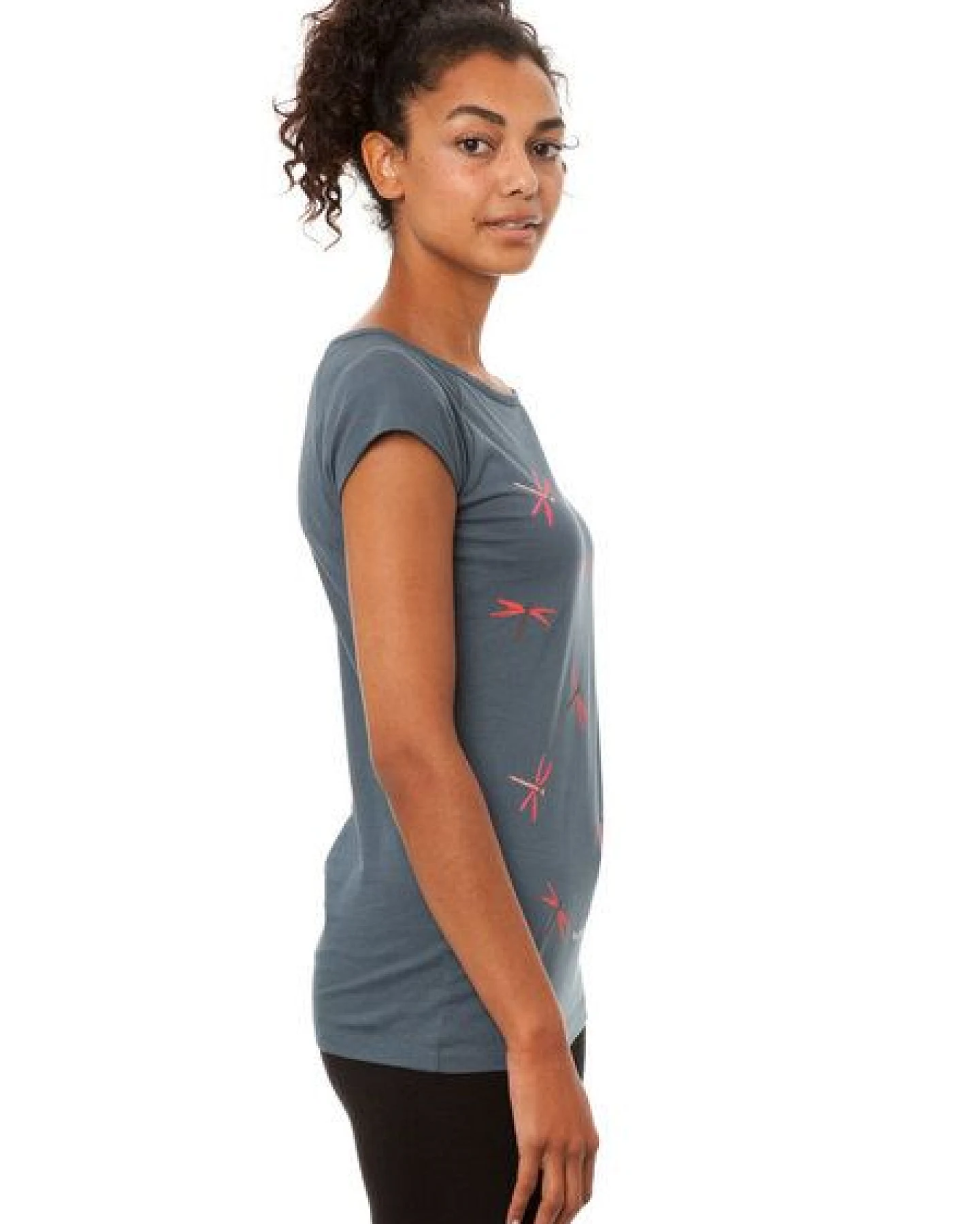 FellHerz Damen T-Shirt Libellenmädchen Bio Fair – Ansicht 3