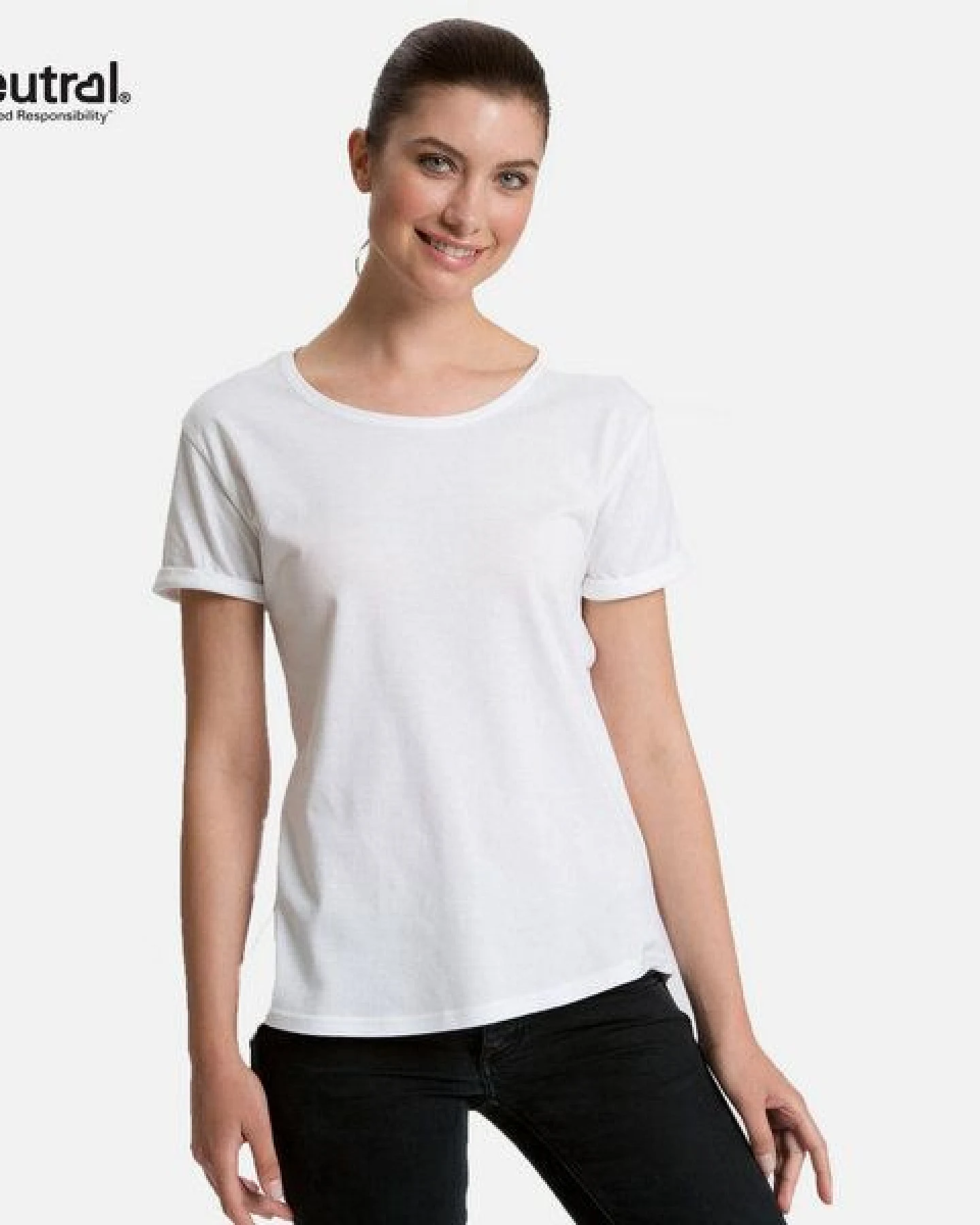 Doppelpack Neutral® Ladies Roll Up Sleeve T-Shirt – Ansicht 2