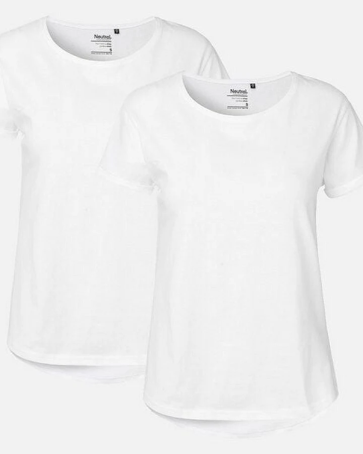 Doppelpack Neutral® Ladies Roll Up Sleeve T-Shirt