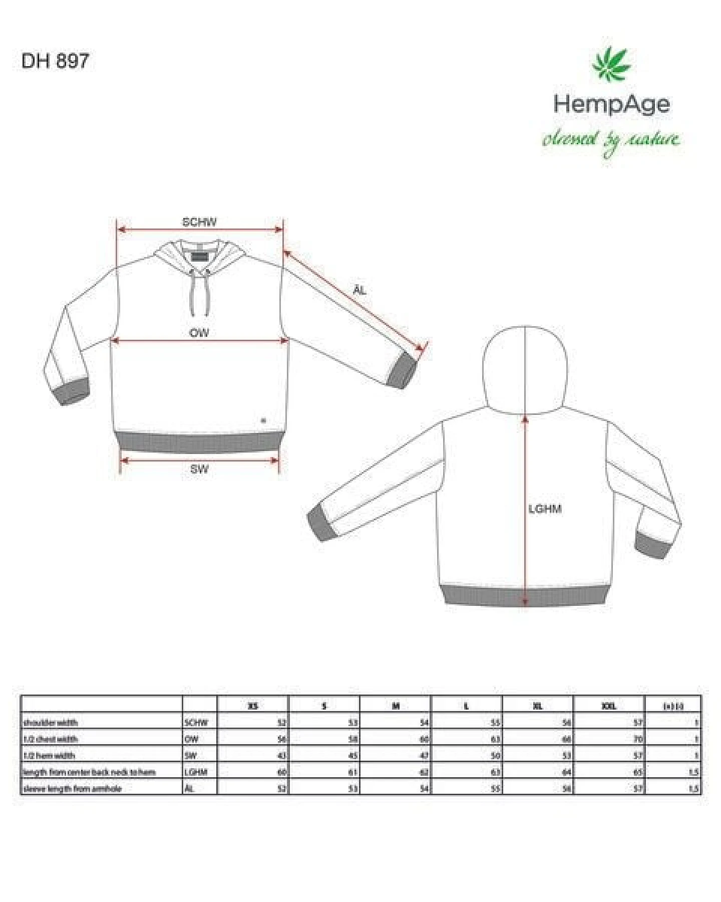 HempAge Damen Sweat-Hoodie mit Kapuze Hanf/Bio-Baumwolle – Ansicht 3