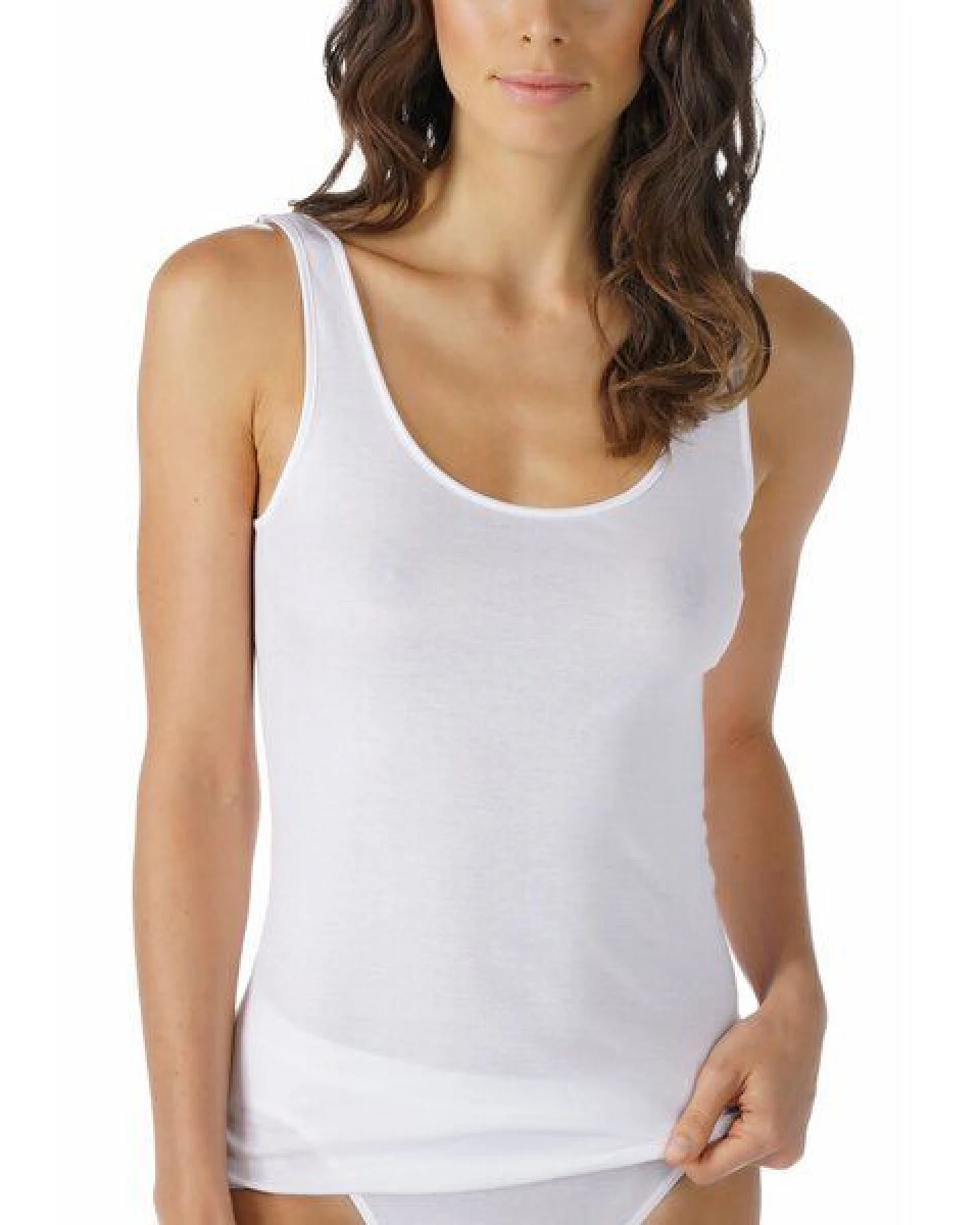 Mey Damen Sporty-Hemd Achselträger Top Noblesse PIMA Baumwolle 25102 – Ansicht 2