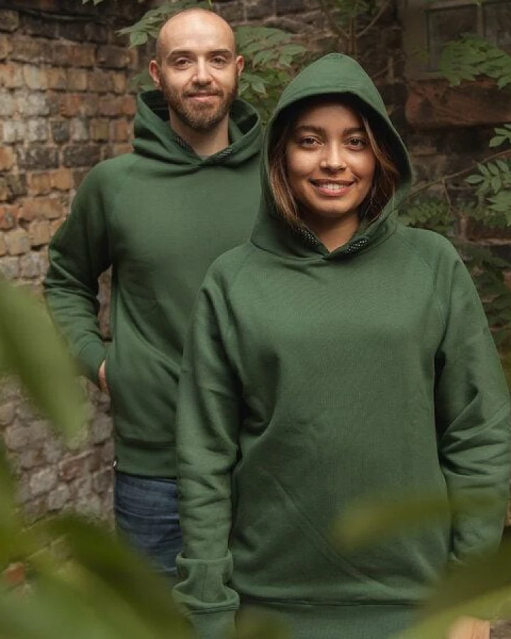 päfjes Basic / Blanko - Fair gehandelter Unisex Bio Hoodie / Kapuzenpulli