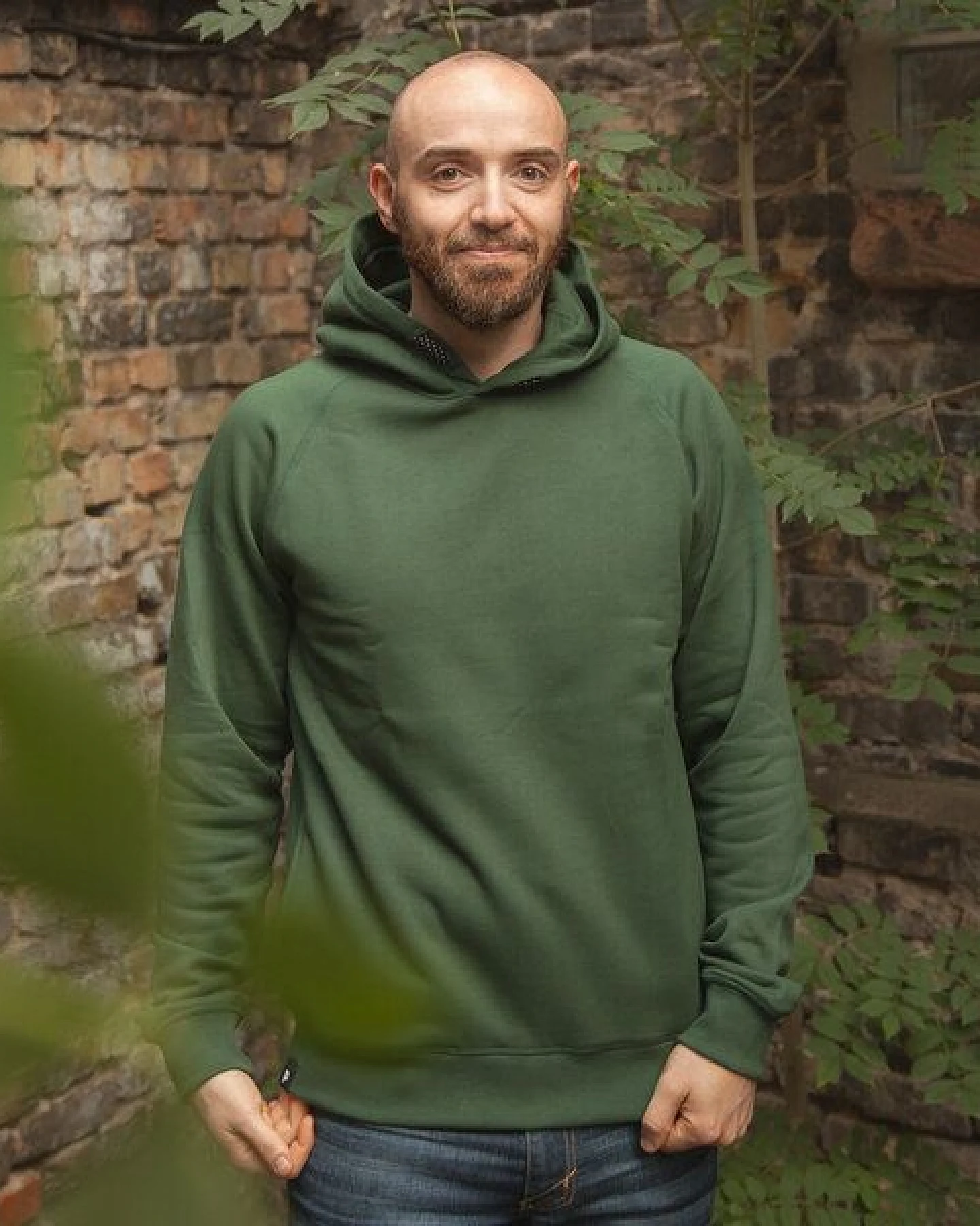 päfjes Basic / Blanko - Fair gehandelter Unisex Bio Hoodie / Kapuzenpulli – Ansicht 3