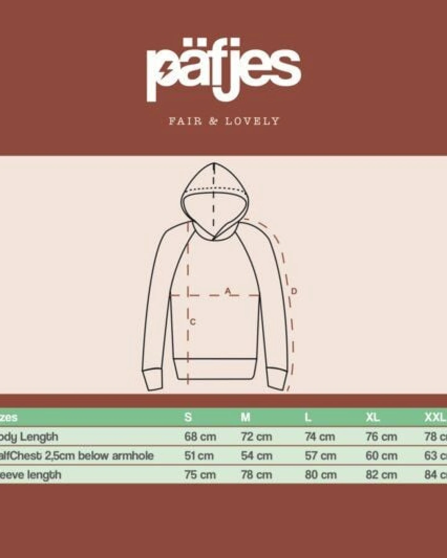 päfjes Basic / Blanko - Fair gehandelter Unisex Bio Hoodie / Kapuzenpulli – Ansicht 3