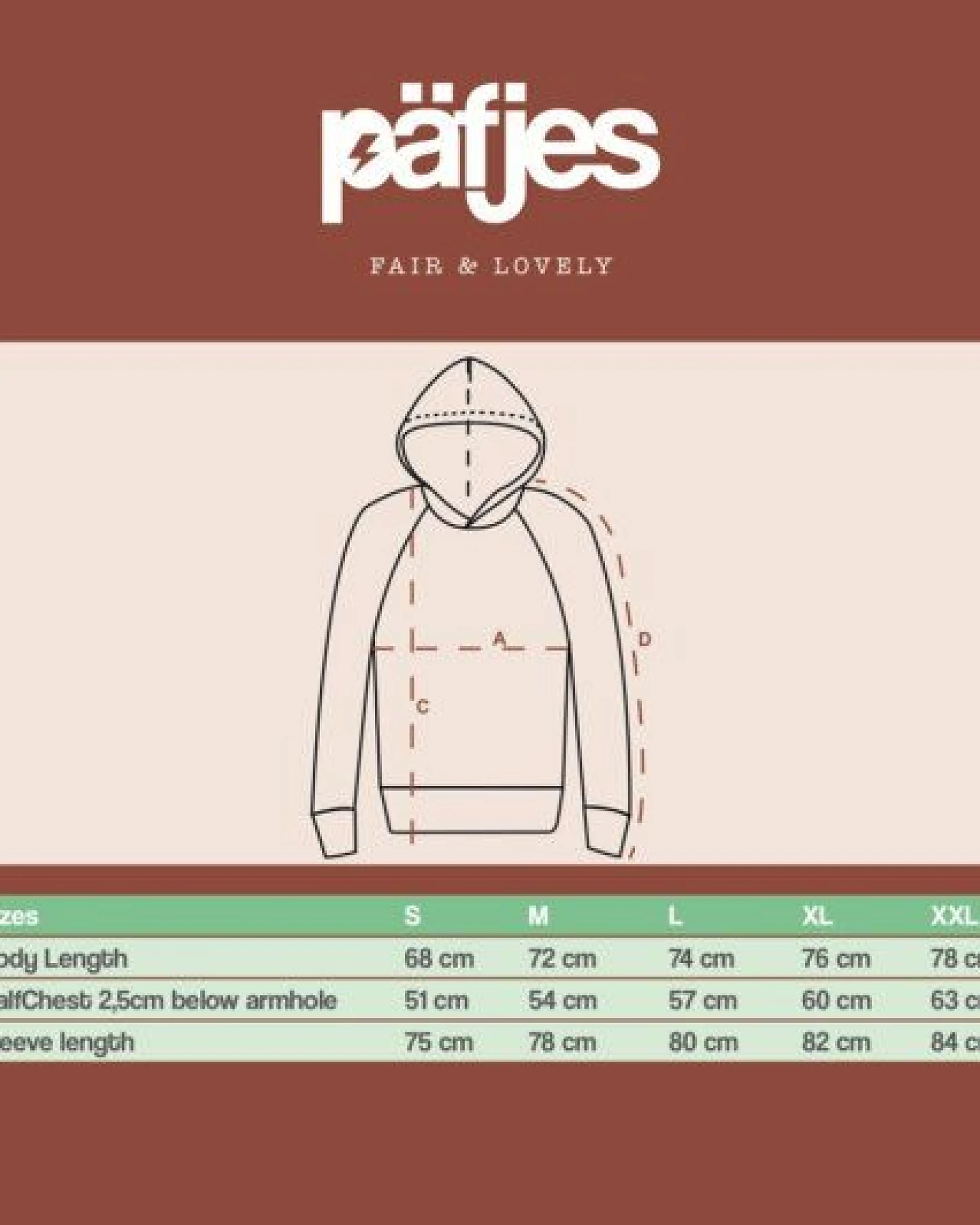päfjes Basic / Blanko - Fair gehandelter Unisex Bio Hoodie / Kapuzenpulli – Ansicht 3