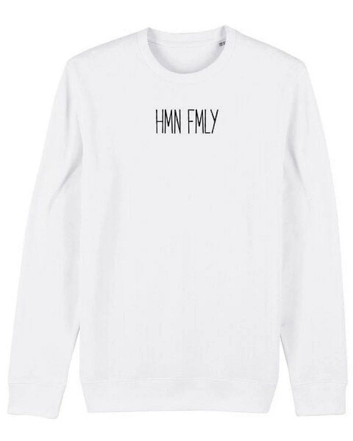 Human Family Bio Unisex Rundhals-Sweatshirt - "HMN FMLY"
