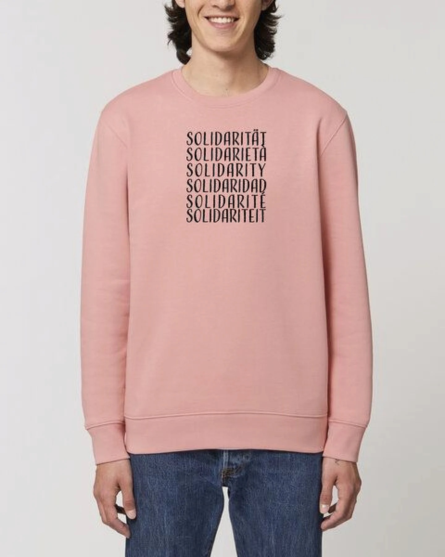 Human Family Bio Unisex Rundhals-Sweatshirt - "Switch - Solidarity" – Ansicht 2
