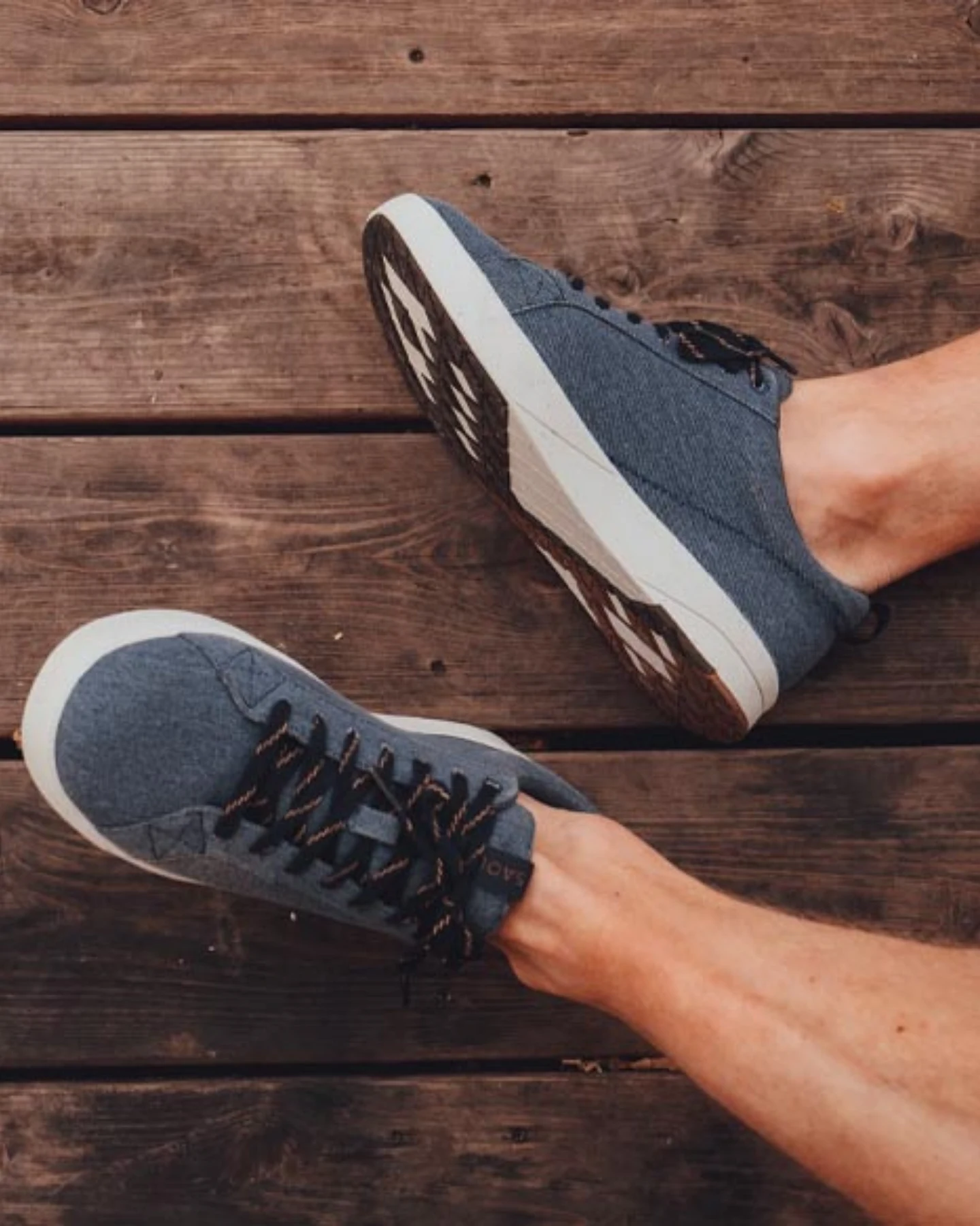 SAOLA Herren vegan Sneaker Herren Cannon Canvas 2.0 Navy – Ansicht 2