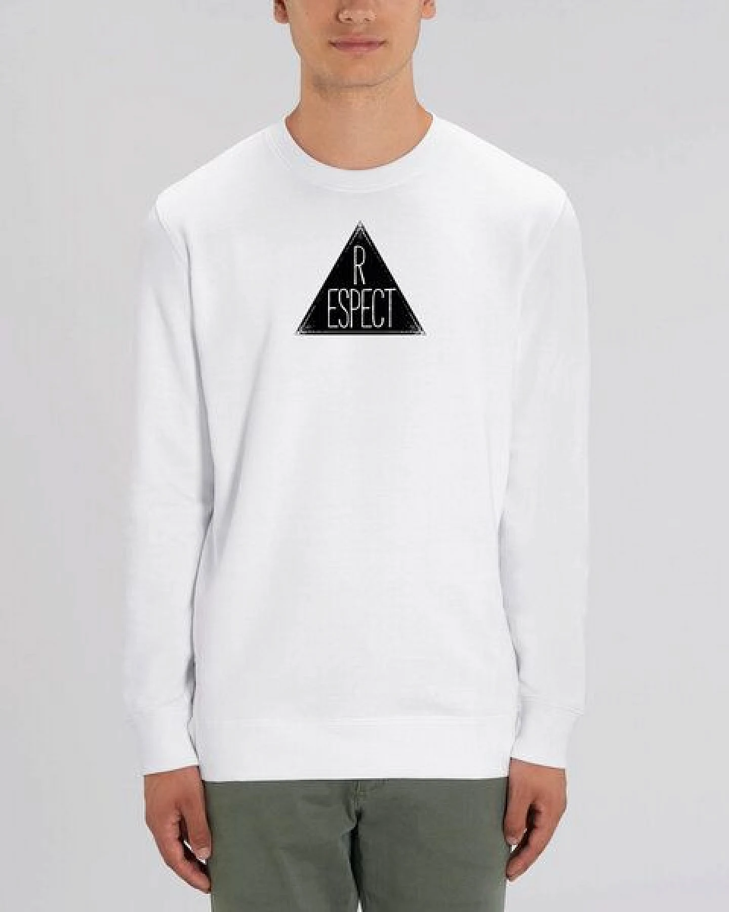 Human Family Bio Unisex Rundhals-Sweatshirt - "Switch - Respect" aus Bio-Baumwolle – Ansicht 2