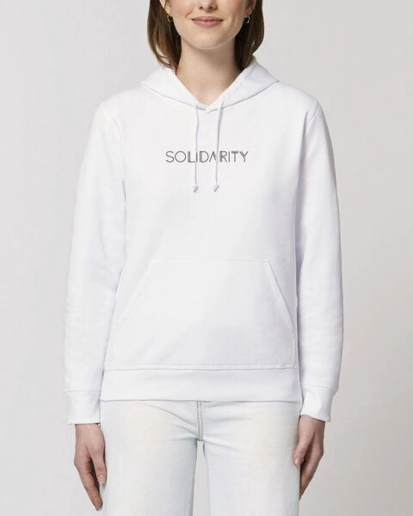 Human Family Bio Unisex Hoodie - "Drum - Solidarity" – Ansicht 3