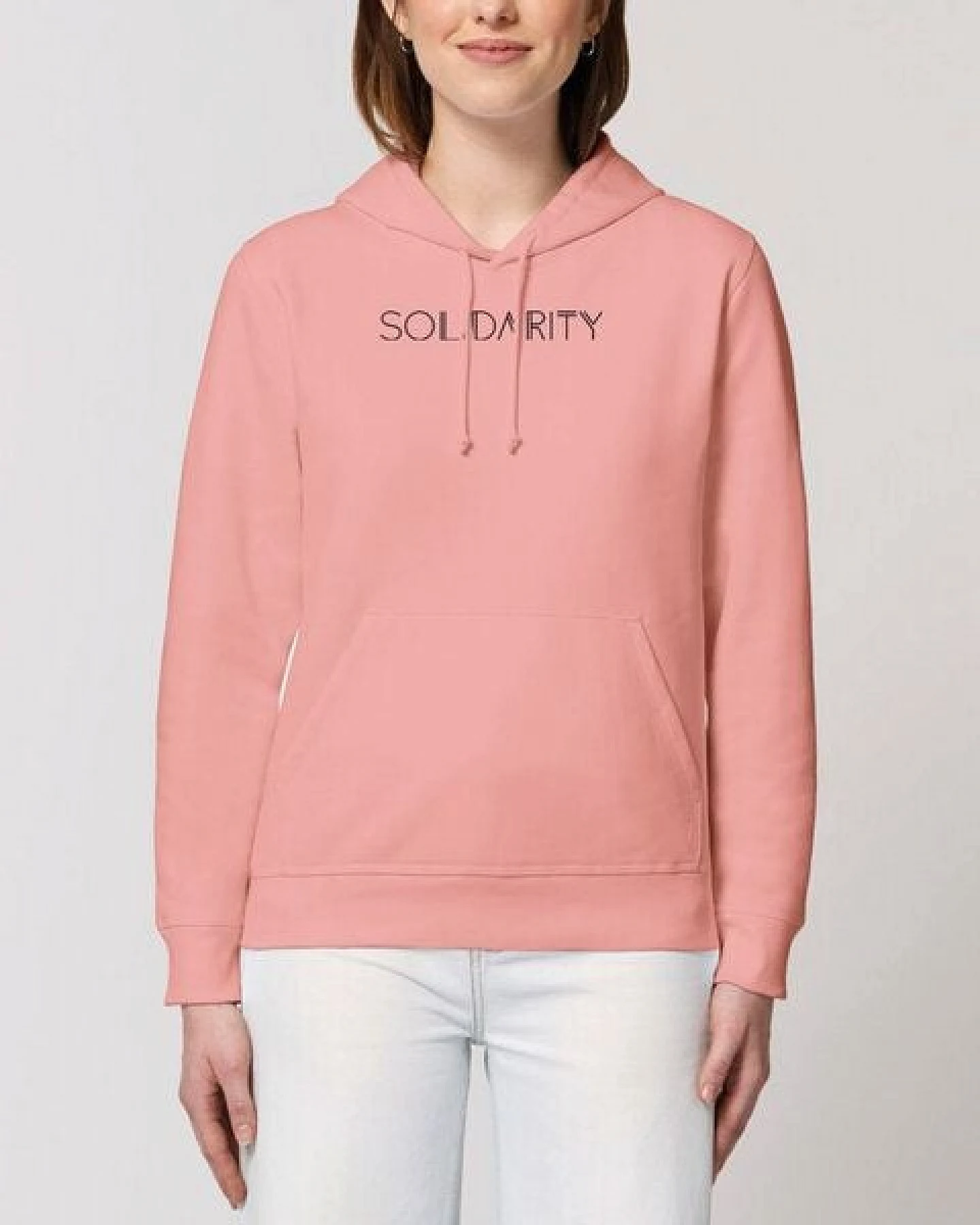 Human Family Bio Unisex Hoodie - "Drum - Solidarity" – Ansicht 3
