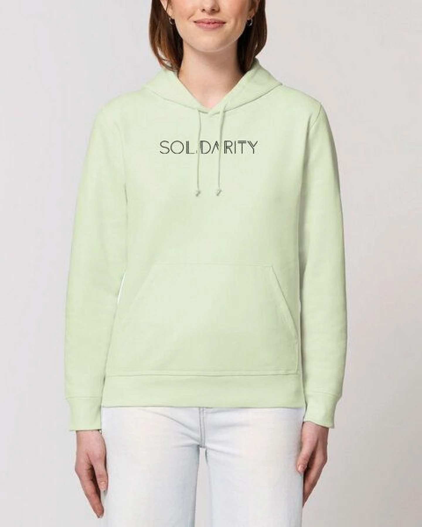 Human Family Bio Unisex Hoodie - "Drum - Solidarity" – Ansicht 2