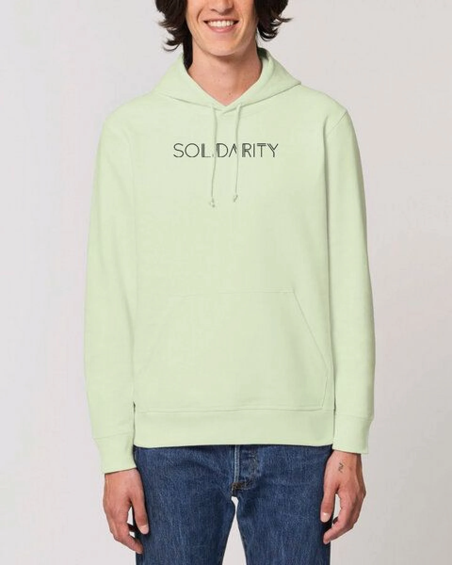 Human Family Bio Unisex Hoodie - "Drum - Solidarity" – Ansicht 3