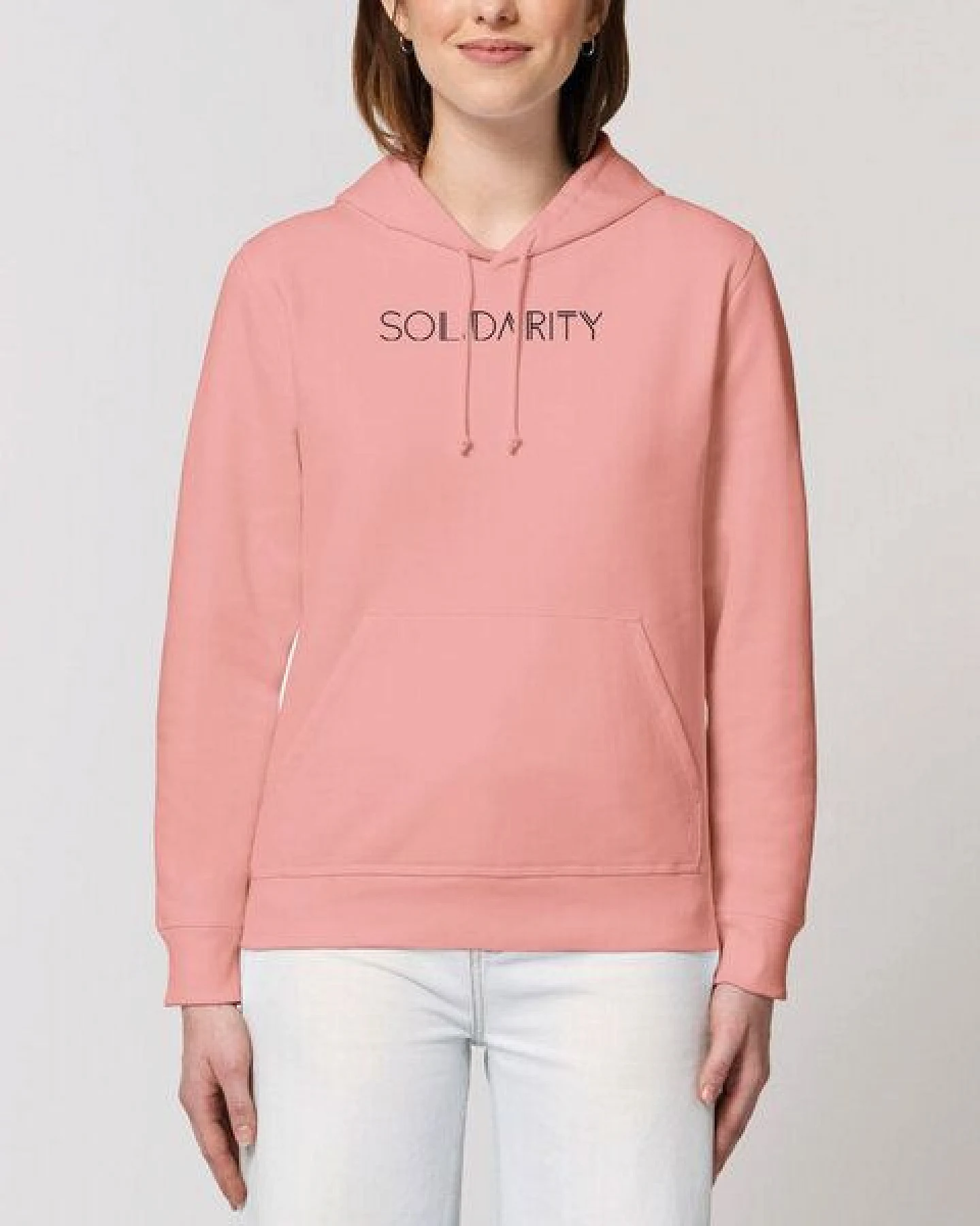 Human Family Bio Unisex Hoodie - "Drum - Solidarity" – Ansicht 2