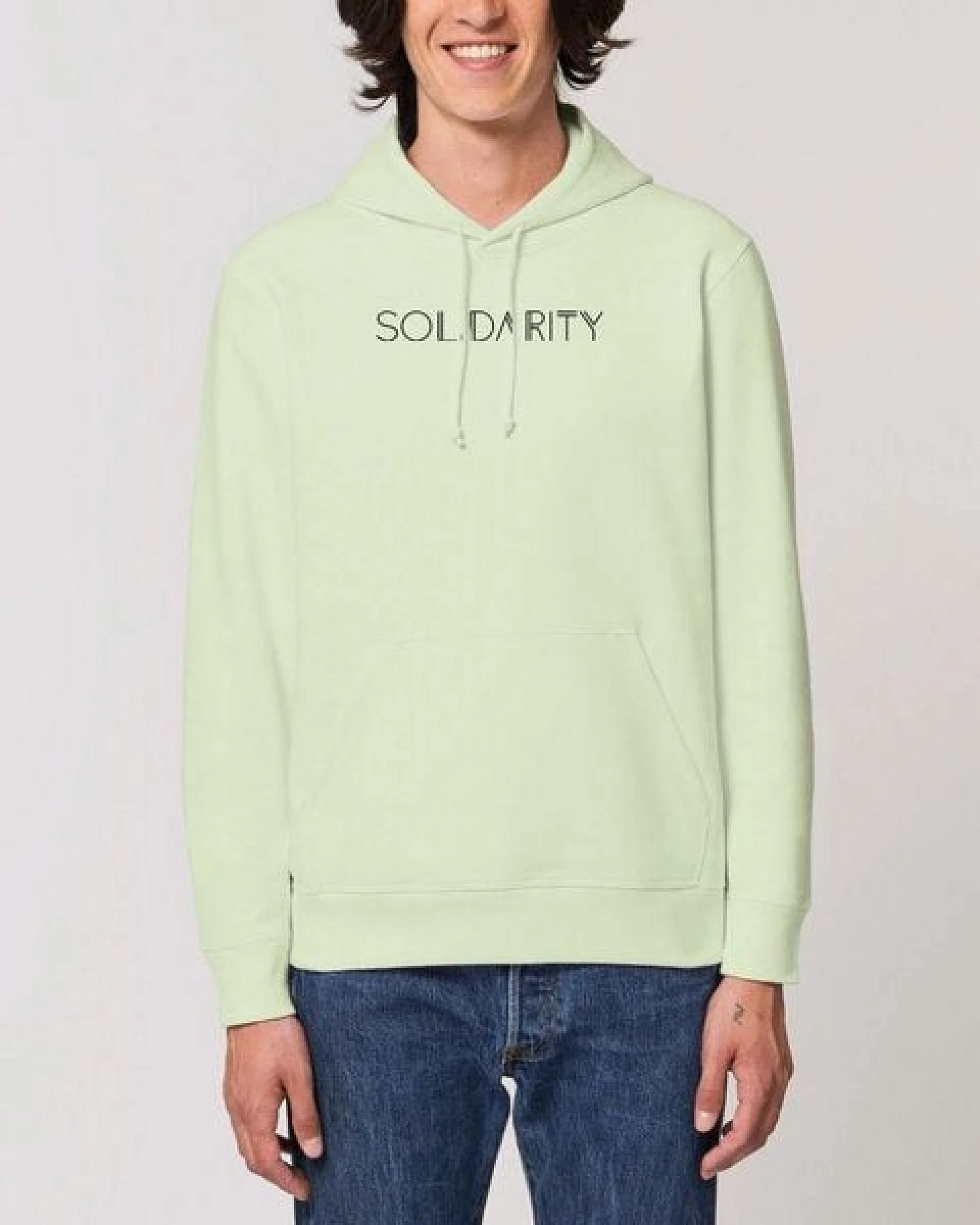 Human Family Bio Unisex Hoodie - "Drum - Solidarity" – Ansicht 4