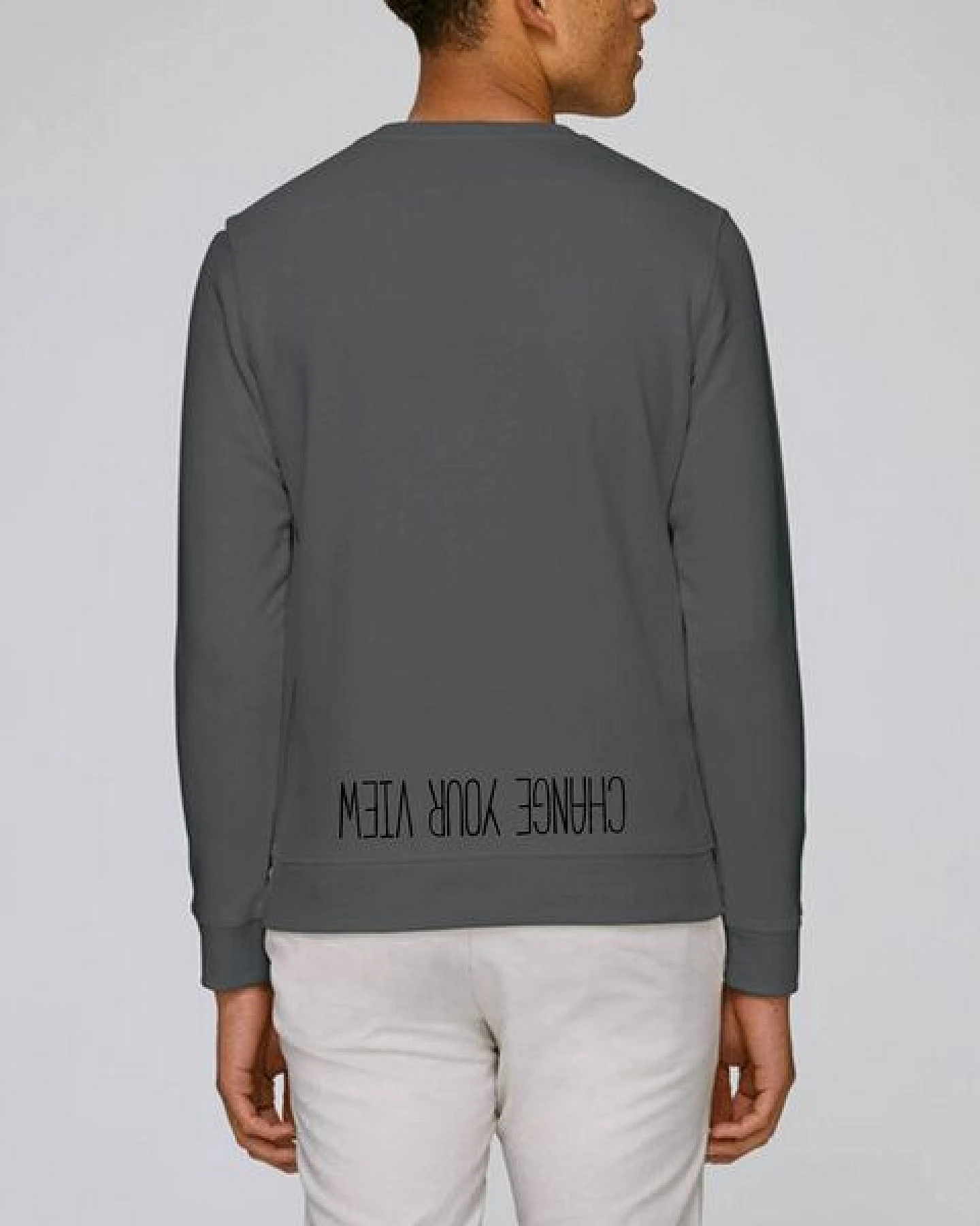 Human Family Bio Unisex Rundhals-Sweatshirt - "Change your view" – Ansicht 2
