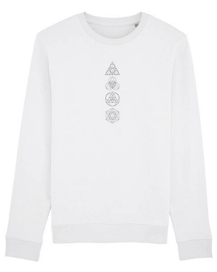 Human Family Bio Unisex Rundhals-Sweatshirt - "Araise - Geometric Line"