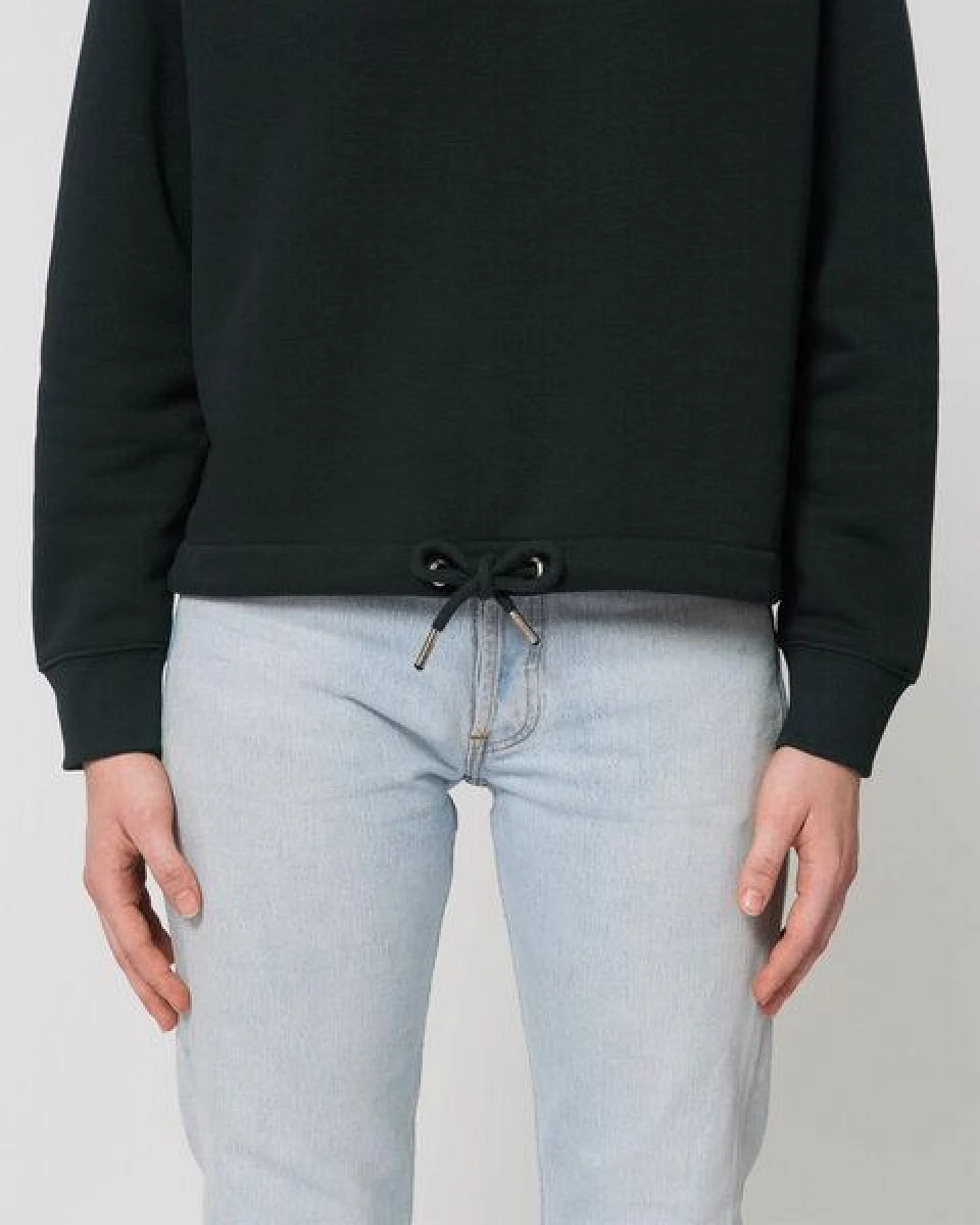 Human Family Kurzer Bio Damen Hoodie "Invent - Polygon" – Ansicht 3