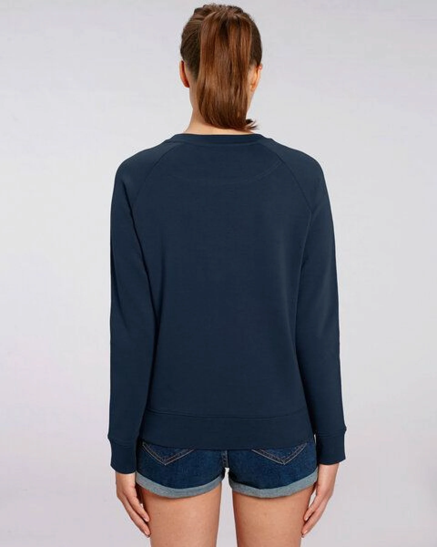 Human Family Bio Damen Rundhals Sweatshirt "Feel - Change your view" - in 7 Farben – Ansicht 2
