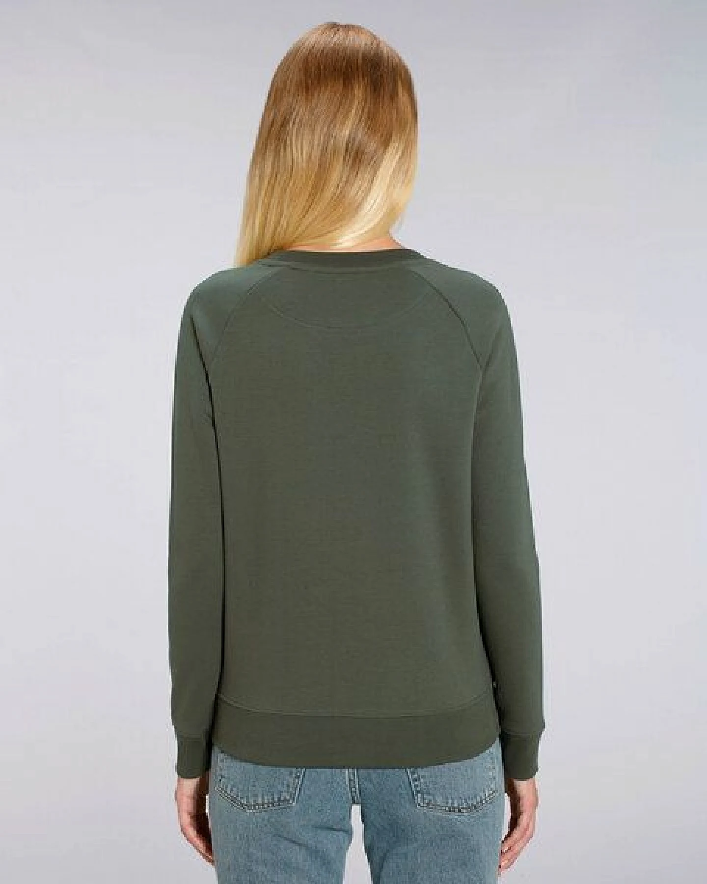 Human Family Bio Damen Rundhals Sweatshirt "Feel - Change your view" - in 7 Farben – Ansicht 2