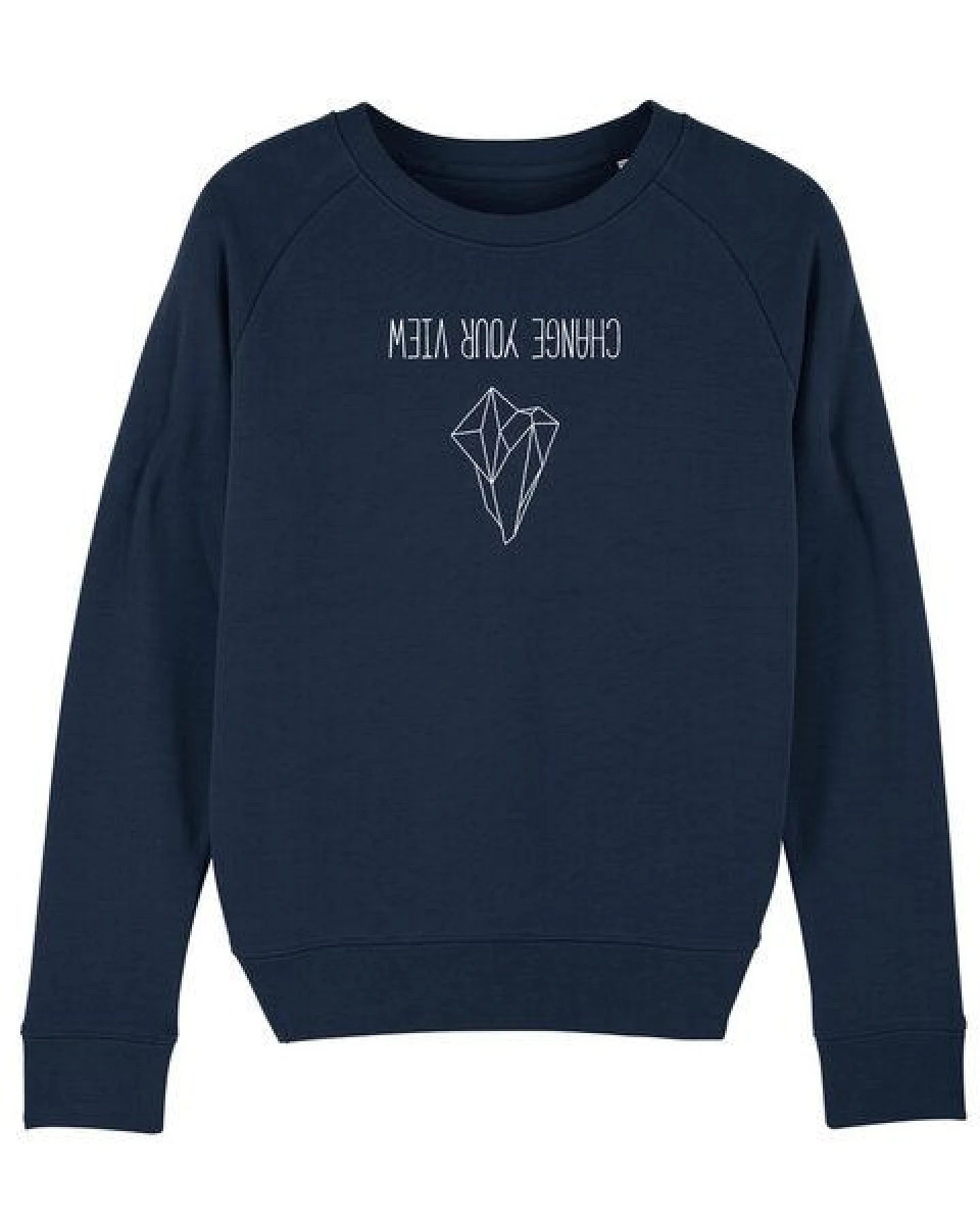 Human Family Bio Damen Rundhals Sweatshirt "Feel - Change your view" - in 7 Farben – Ansicht 3