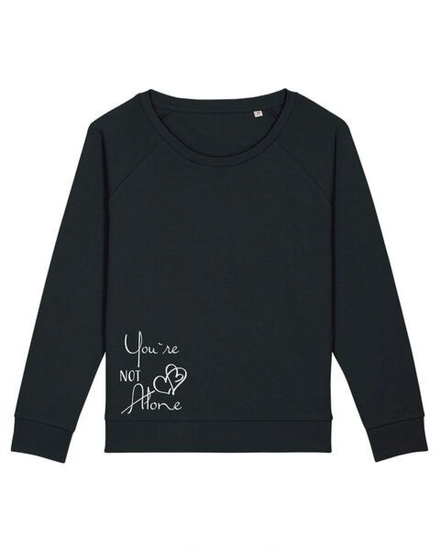 Human Family Weites Bio Damen Rundhals Sweatshirt "Dazzy - Not Alone" - in 4 Farben – Ansicht 3