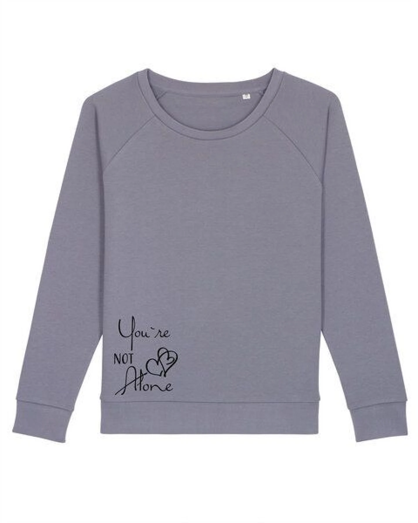 Human Family Weites Bio Damen Rundhals Sweatshirt "Dazzy - Not Alone" - in 4 Farben – Ansicht 2