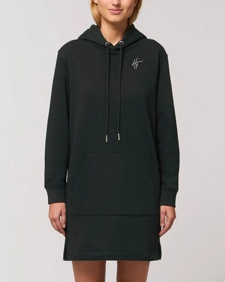 Human Family Langärmeliges Bio Damen Sweatshirt-Kleid mit Kapuze "Select - HF"