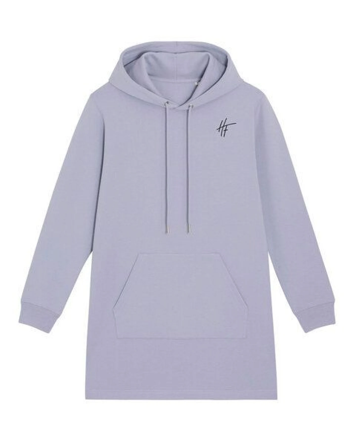Human Family Langärmeliges Bio Damen Sweatshirt-Kleid mit Kapuze "Select - HF" – Ansicht 2