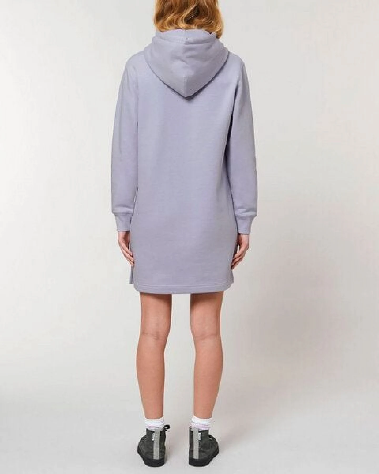 Human Family Langärmeliges Bio Damen Sweatshirt-Kleid mit Kapuze "Select - HF" – Ansicht 3
