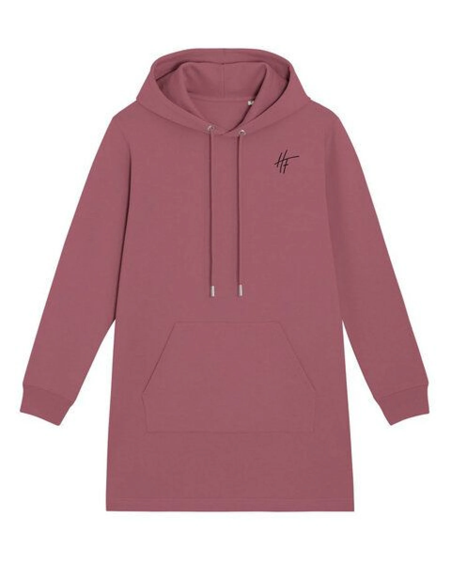 Human Family Langärmeliges Bio Damen Sweatshirt-Kleid mit Kapuze "Select - HF" – Ansicht 2