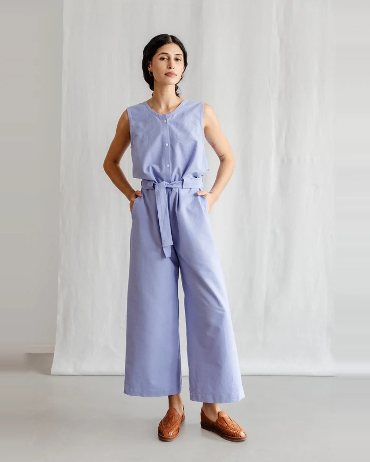 Jyoti Fair Works Damen vegan Jumpsuit Daksha Lila