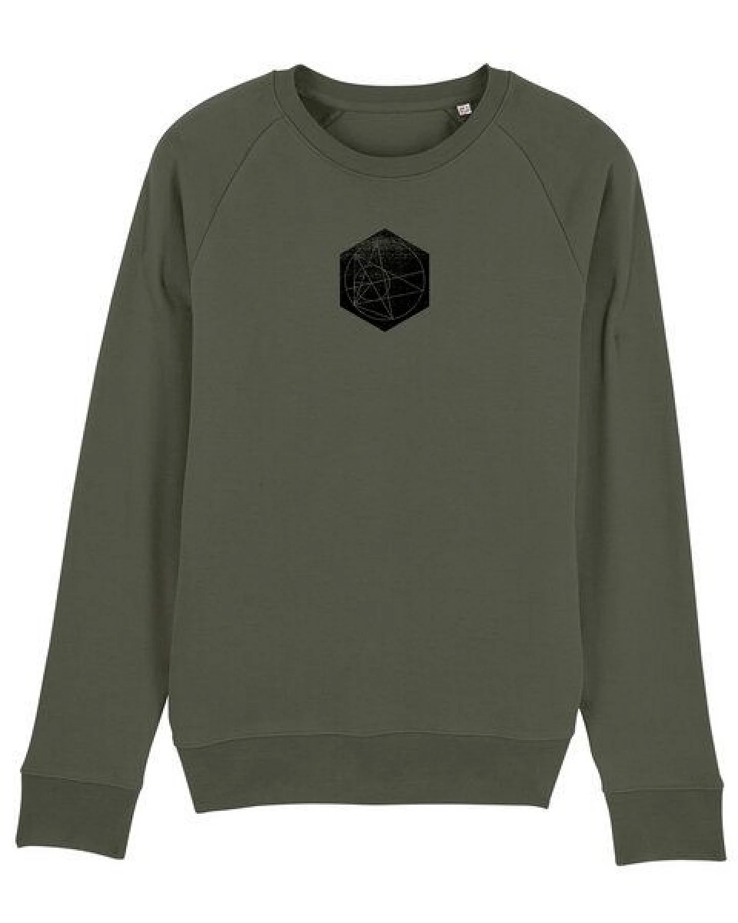 Human Family Bio Herren Rundhals-Sweatshirt "Practice - Hexagon" in 2 Farben – Ansicht 2