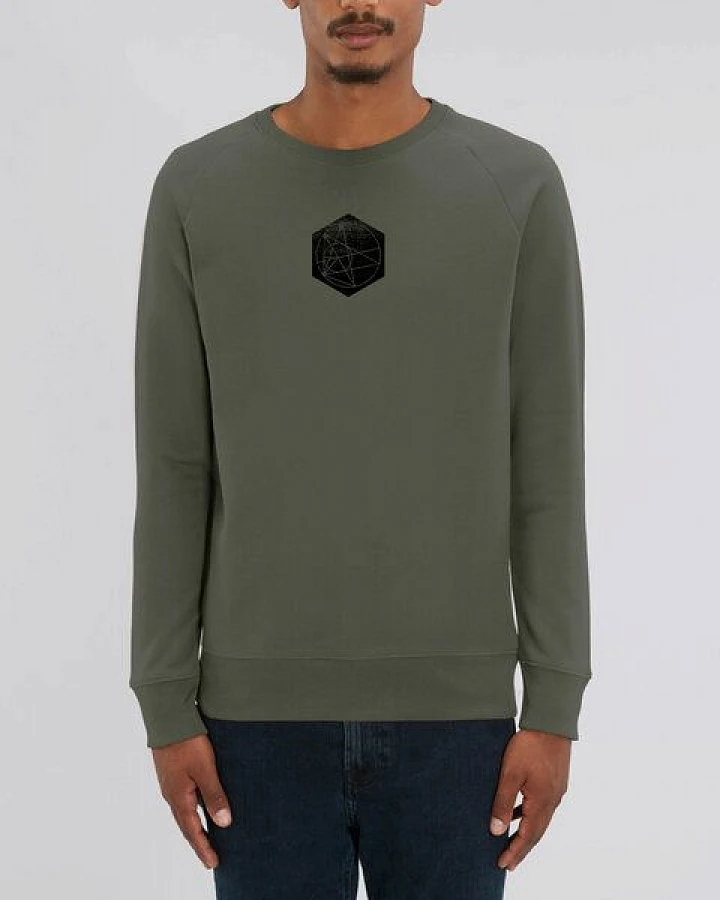 Human Family Bio Herren Rundhals-Sweatshirt "Practice - Hexagon" in 2 Farben