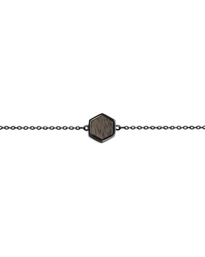 BeWooden Armbänder mit Holzdetail - Motiv Hexagon - Verschiedene Farben und Grössen