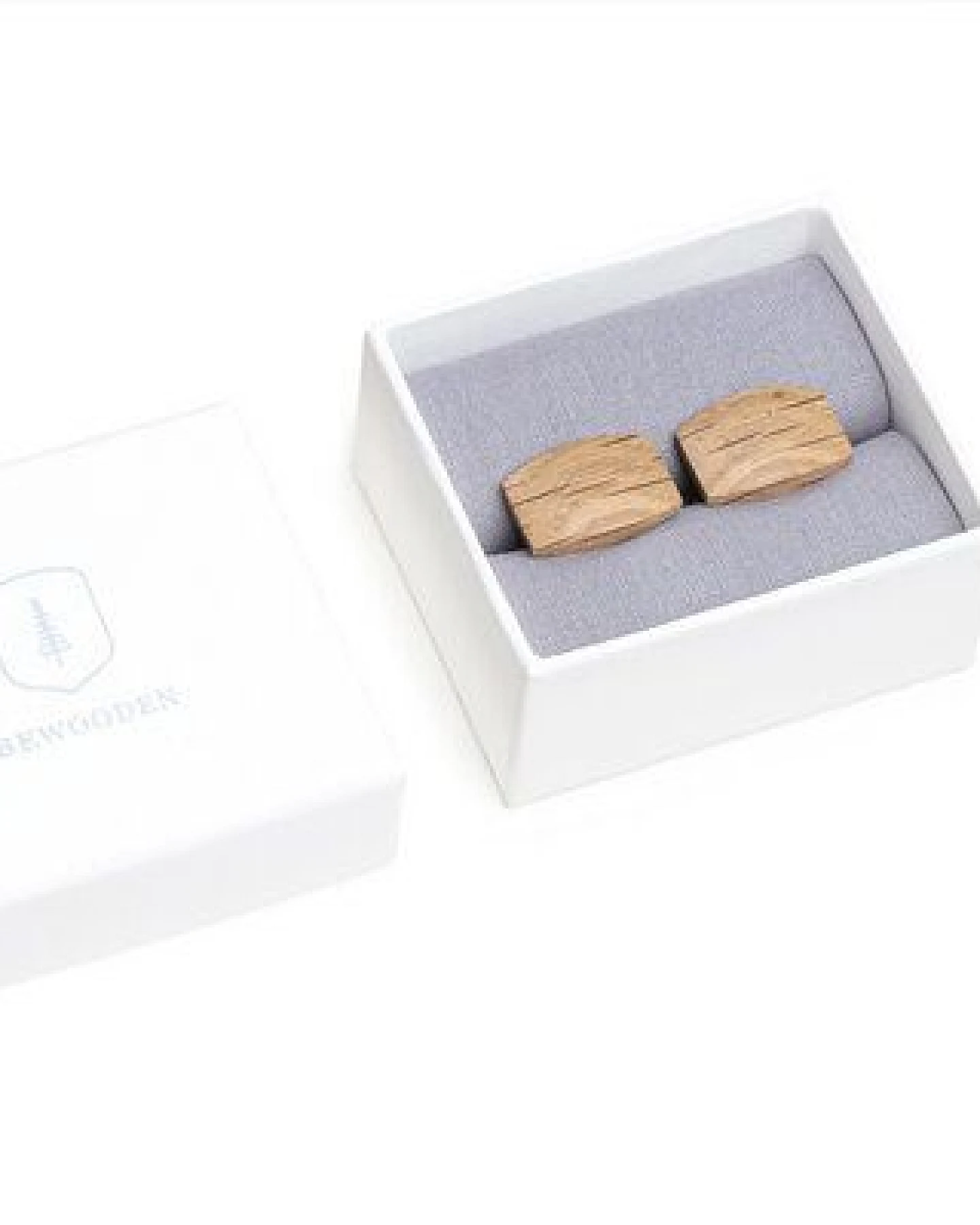 BeWooden Manschettenknöpfe "Oak Cuff" aus Holz – Ansicht 2