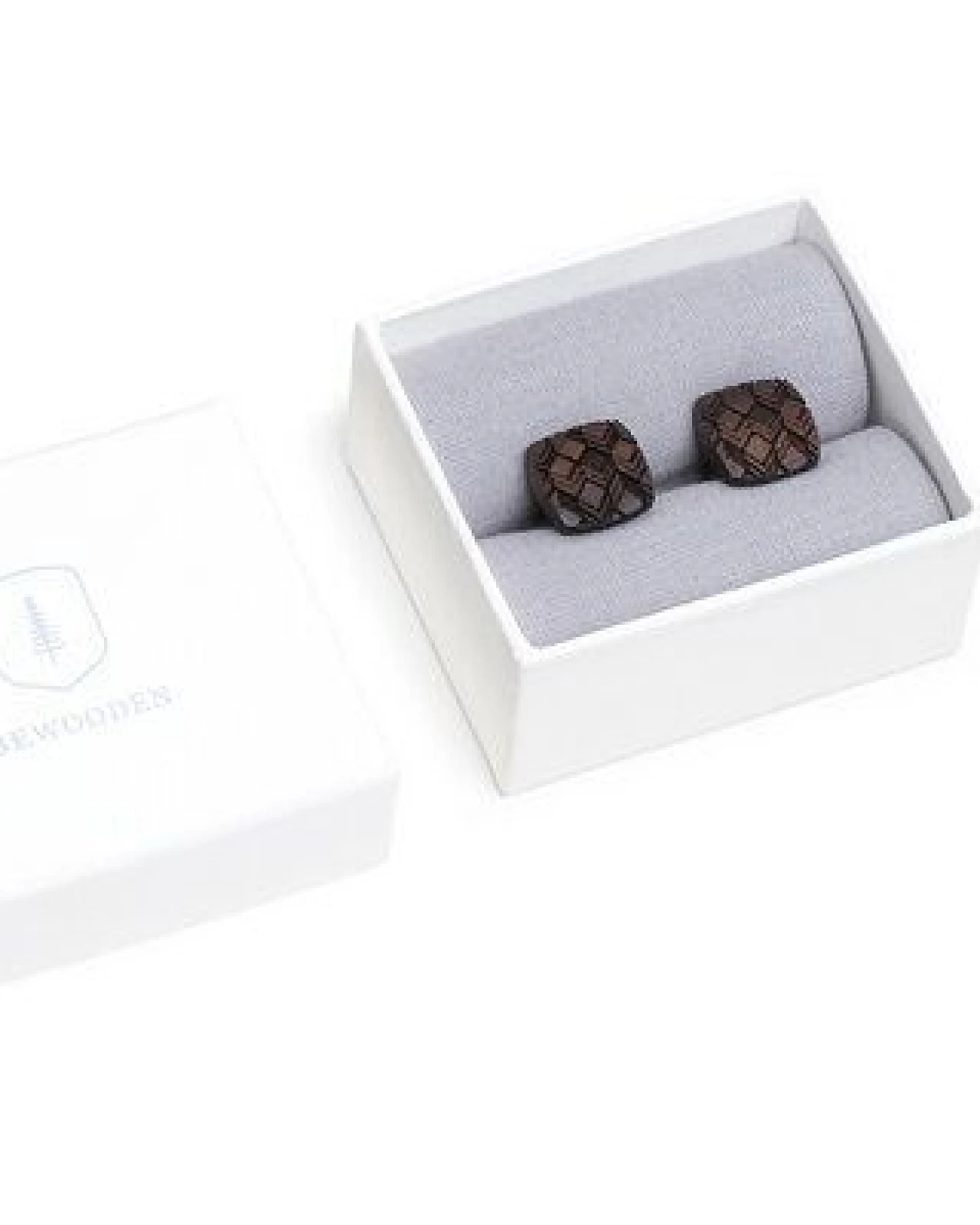 BeWooden Manschettenknöpfe "Choco Cuff" aus Holz – Ansicht 2