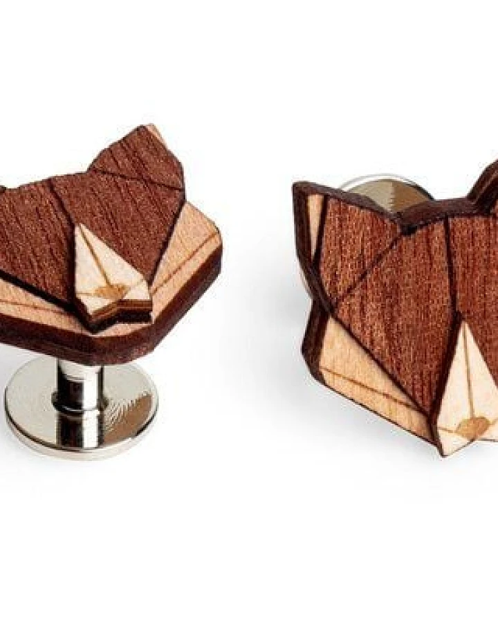 BeWooden Manschettenknöpfe "Fox Cuff" aus Holz