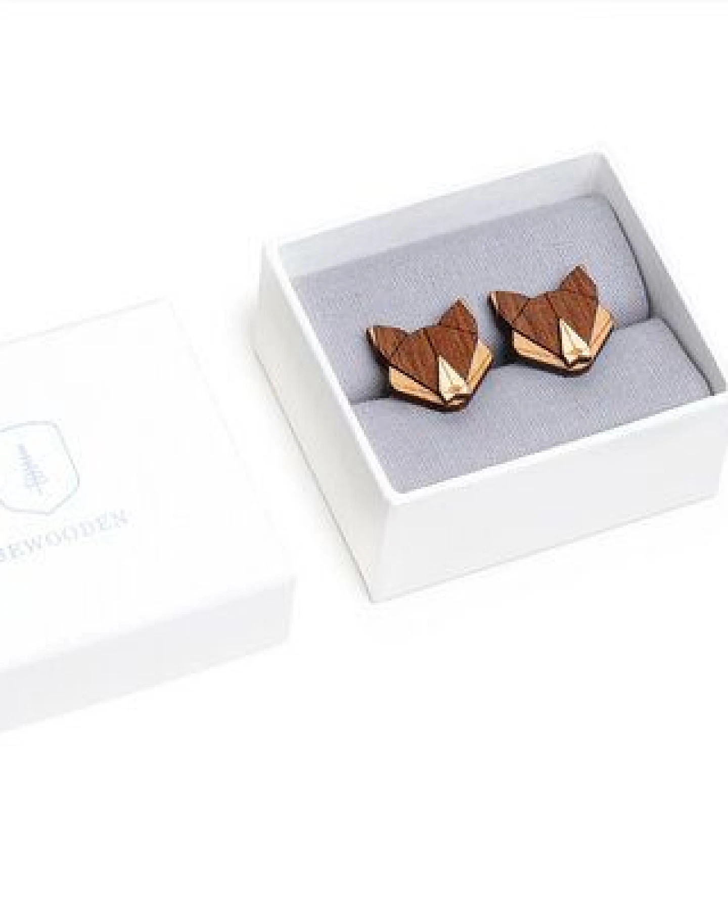 BeWooden Manschettenknöpfe "Fox Cuff" aus Holz – Ansicht 2