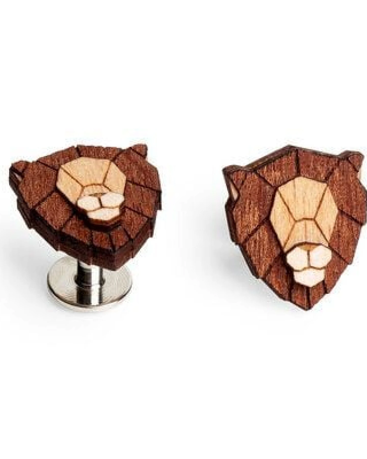 BeWooden Manschettenknöpfe "Lion Cuff" aus Holz – Ansicht 3